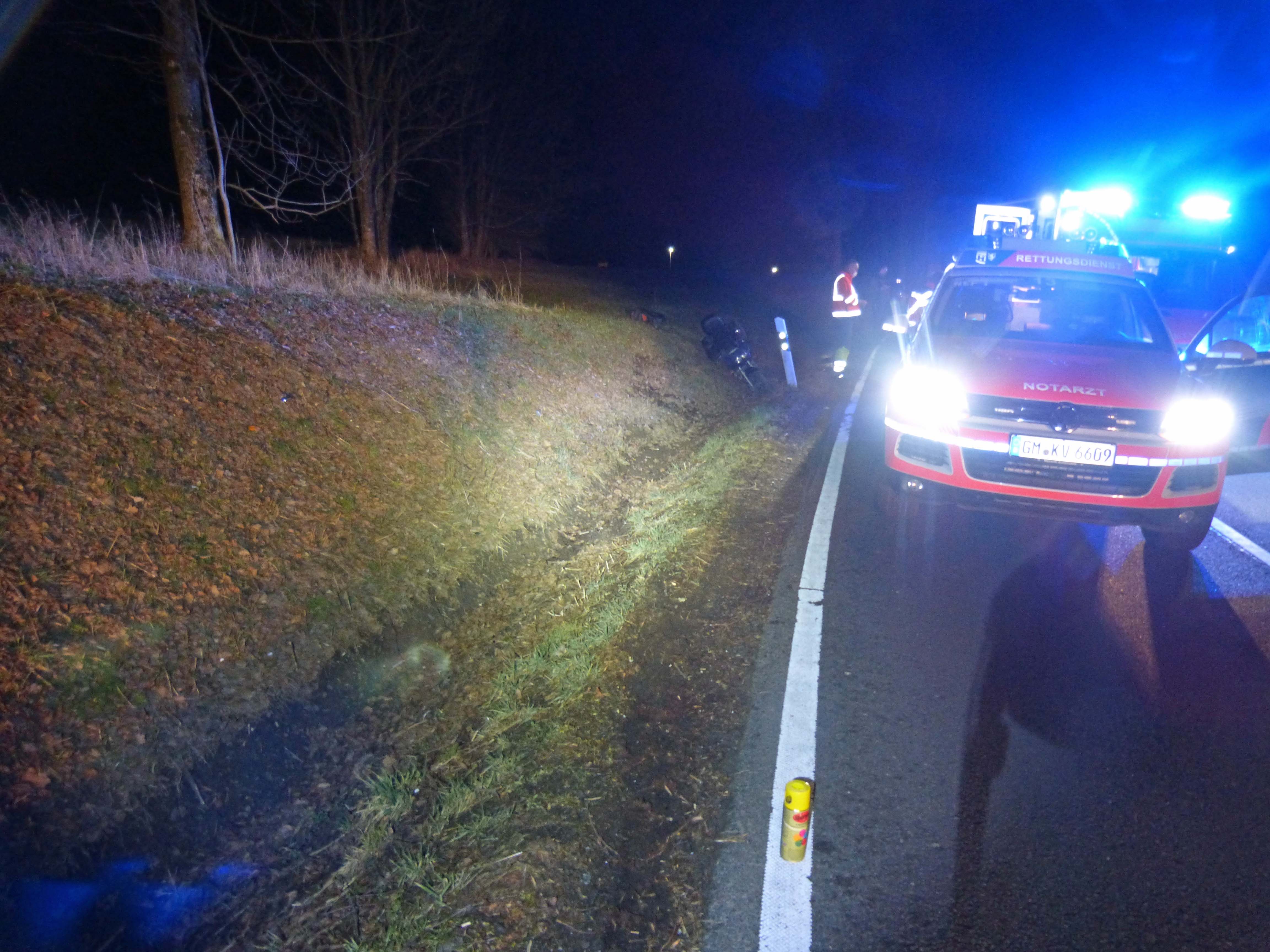 Wipperfürth Motorradfahrer bei Überholmanöver verunglückt Polizei